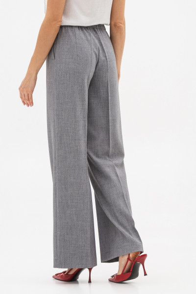 Брюки палаццо з костюмної тканини сірого кольору Таріна