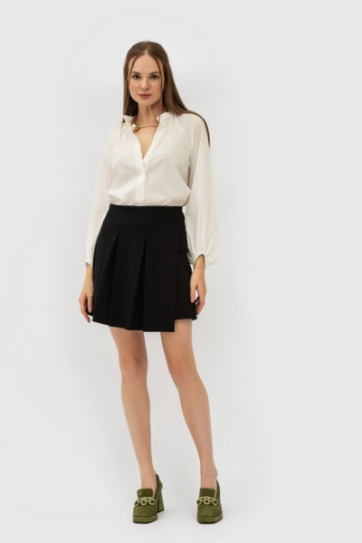 Спідниця міні трикотажна чорного кольору Тігра