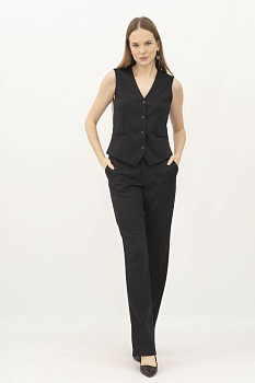 Жилет жіночий синій приталеного силуету Пафос 1