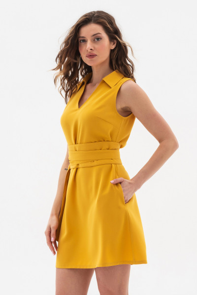 Сукня міні гірчичного кольору Ланет Сукня міні гірчичного кольору Ланет