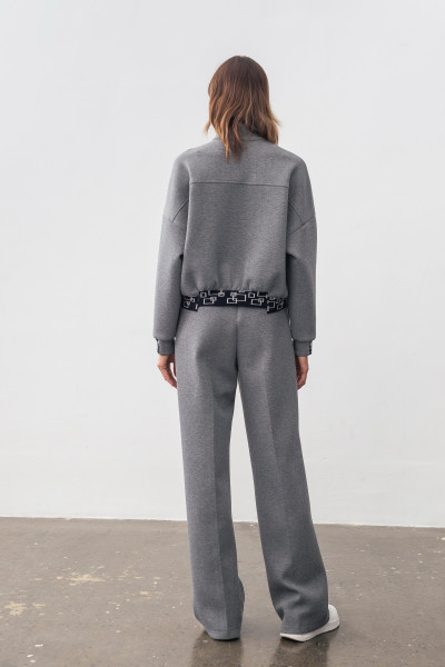 Трикотажні брюки сірі прямого крою Нембус 03