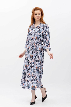 Шифонова сукня у рослинний принт Грасія