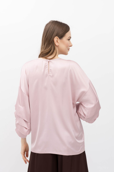Шовкова блуза рожевого кольору Міджи 207