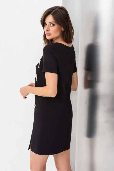 Сукня міні з коротким рукавом чорна Везен Сукня міні з коротким рукавом чорна Везен