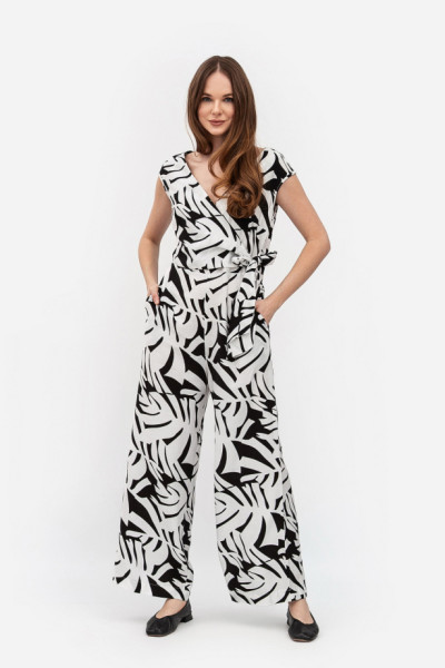 Комбінезон із льону білого кольору Ронін 11