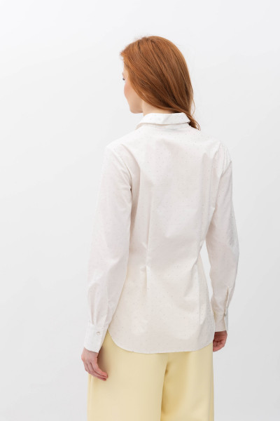 Класична котонова блуза білого кольору Тенат 12