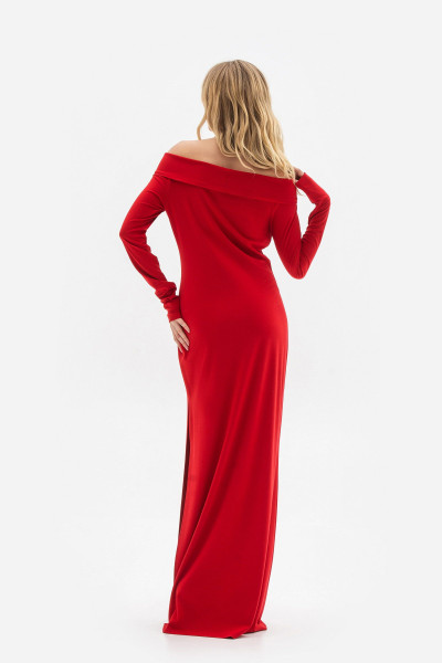 Трикотажна сукня довжини максі червоного кольору Вілея Трикотажна сукня довжини максі червоного кольору Вілея