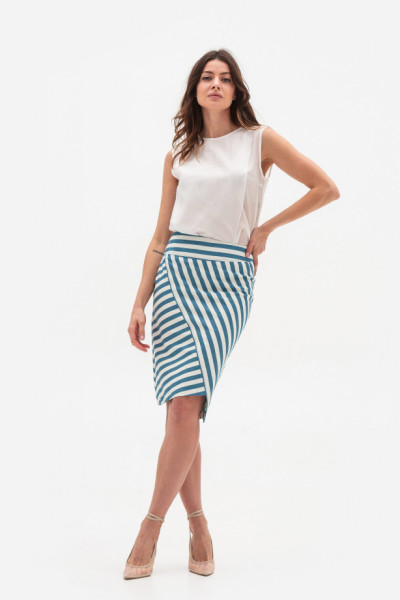 Спідниця-олівець  в смужку довжиною до коліна Мерхер 1