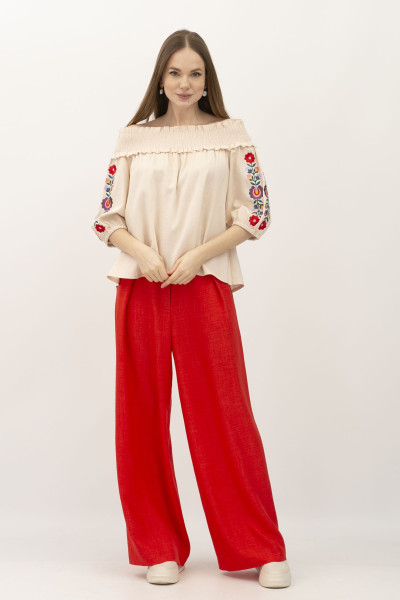 Блуза вишиванка з відкритими плечима Руфаро 1