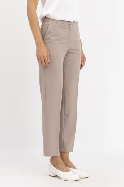 Жіночі брюки прямі зі стрілками бежевого кольору Фаєрі 03