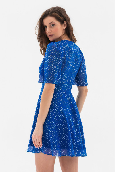 Шифонова сукні довжини міні синього кольору Сонора Шифонова сукні довжини міні синього кольору Сонора