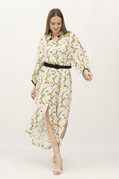 Сукня міді сорочкового крою з принтом квітів Кіруне Сукня міді сорочкового крою з принтом квітів Кіруне