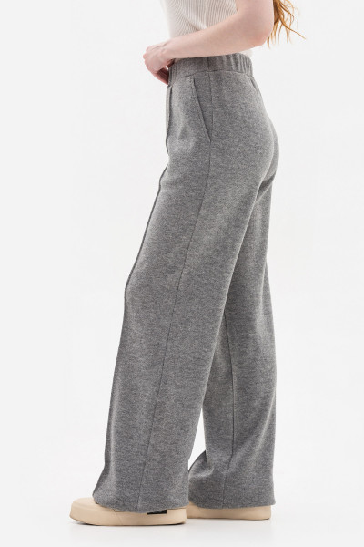 Брюки прямі трикотажні сірі Луріса