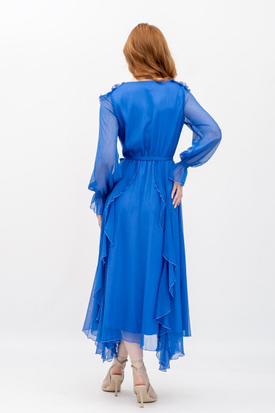 Шифонова сукня синього кольору Нірела 03 Шифонова сукня синього кольору Нірела 03