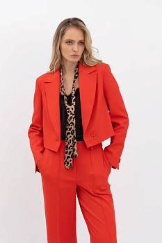 Жіноча краватка з  леопардовим принтом Краватка 03