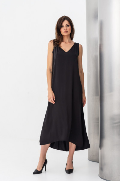 Сукня максі чорна  вільного силуету Нєжин Сукня максі чорна  вільного силуету Нєжин