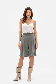 Шорти-бермуди до коліна сірого кольору Октара