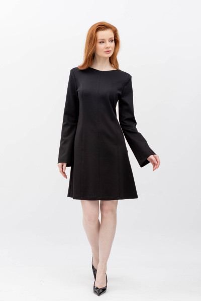 Cукня міні силуету трапеція чорного кольору Лоіда 02
