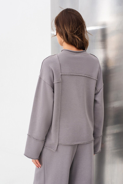 Світшот трикотажний сірий Терелі 01