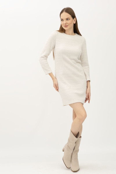 Сукня міні сіра прилеглого силуету Захра 01 Сукня міні сіра прилеглого силуету Захра 01