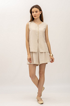 Літні шорти бермуди  бежевого кольору Віржин