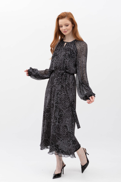 Шифонова сукня міді чорного кольору Дорота