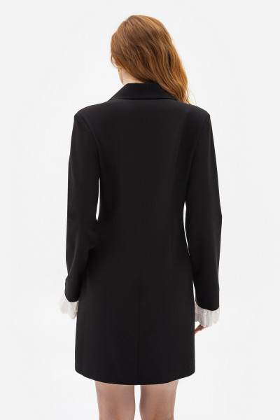 Сукня-жакет міні двобортна чорного кольору Тіарія Сукня-жакет міні двобортна чорного кольору Тіарія