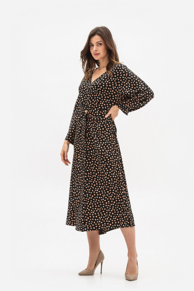 Шифонова сукня міді довжини в горошок Кілена Шифонова сукня міді довжини в горошок Кілена