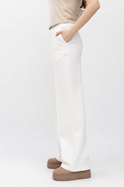 Базові трикотажні брюки молочного кольору Орсіна