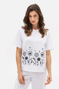 Трикотажна футболка білого кольору Лаліса
