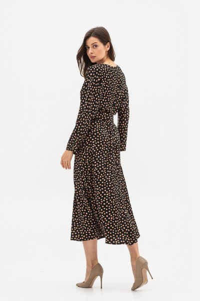 Шифонова сукня міді довжини в горошок Кілена Шифонова сукня міді довжини в горошок Кілена