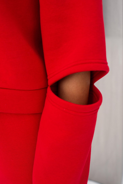 Світшот трикотажний червоного кольору Жалін