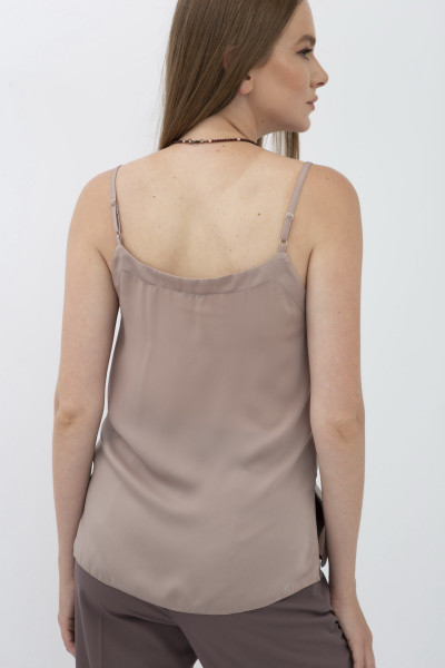 Бежева майка на бретелях Маркус 500