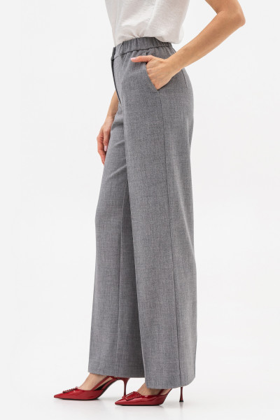 Брюки палаццо з костюмної тканини сірого кольору Таріна