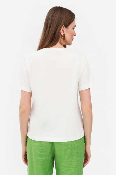 Трикотажна футболка білого кольору Лаліса 10