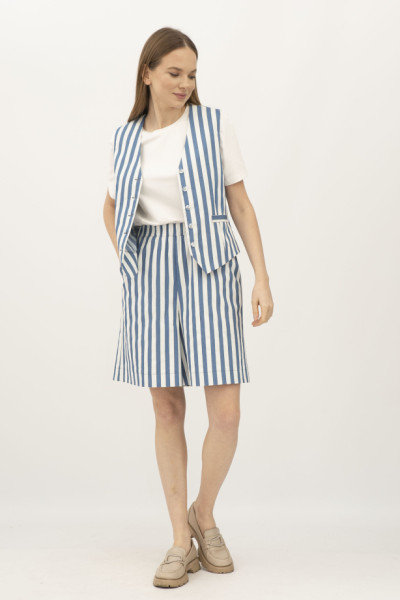 Жилет з бавовни з принтом смужка Мерхер 1