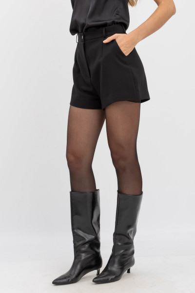 Шорти-бермуди з костюмної тканини чорного кольору Влада 1