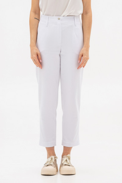 Брюки білого кольору з бавовни Зенера