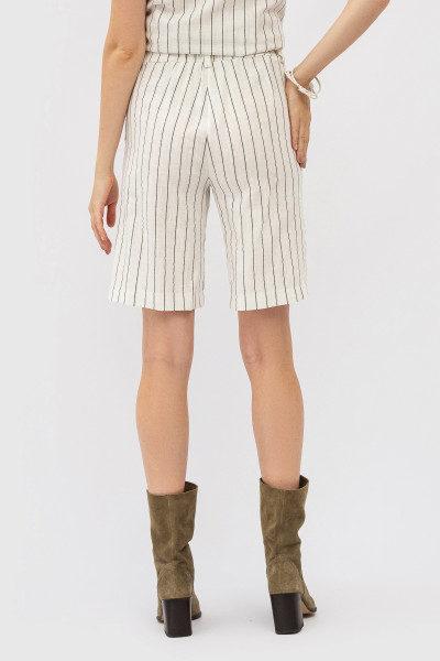 Шорти жіночі лляні в смужку Мерхер