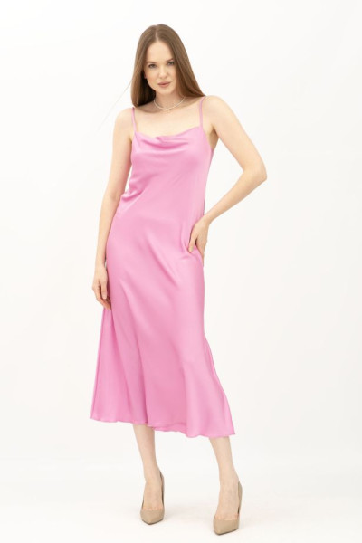 Сукня комбінація рожевого кольору з шовку Граян 3003 Сукня комбінація рожевого кольору з шовку Граян 3003