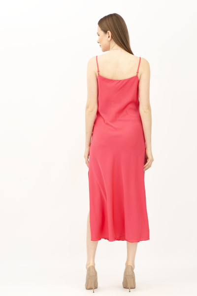 Сукня комбінація кольору фуксія з шовку Граян 3002 Сукня комбінація кольору фуксія з шовку Граян 3002