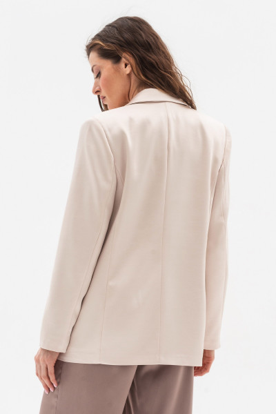 Однобортний жакет oversize бежевого кольору Ясена 02