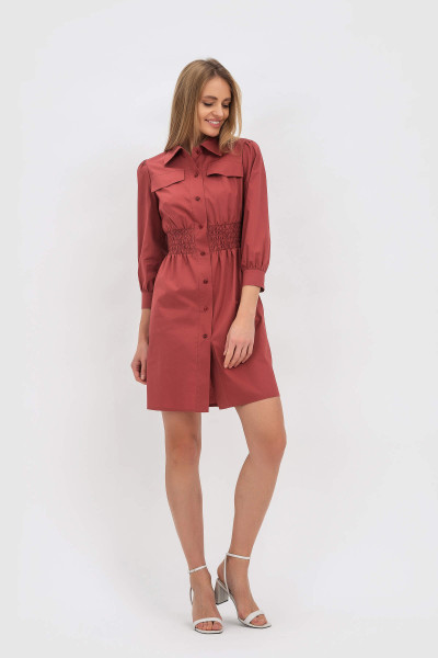 Сукня міні теракотового кольору Ділора Сукня міні теракотового кольору Ділора