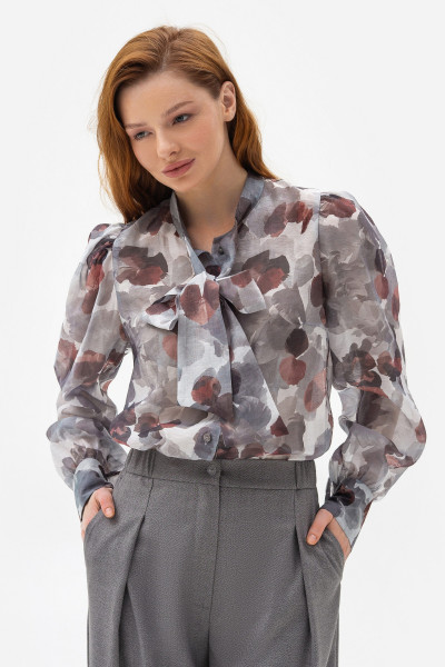 Напівпрозора блуза вільного силуету Астрея 02