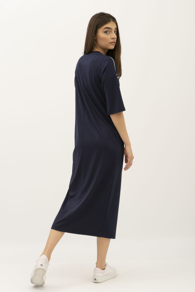 Сукня прямого крою зі спущеним рукавом синя Абені 03 Сукня прямого крою зі спущеним рукавом синя Абені 03