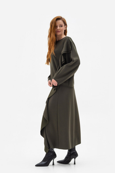 Трикотажний світшот з воланами Рінель 02