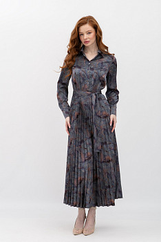 Сукня міді з спідницею плісе Міріал 03 Сукня міді з спідницею плісе Міріал 03