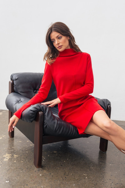 Червона трикотажна сукня довжини міні Ліам Червона трикотажна сукня довжини міні Ліам