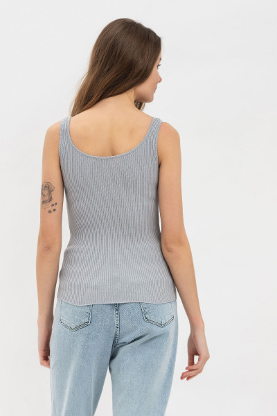Сіра трикотажна майка 2210044В