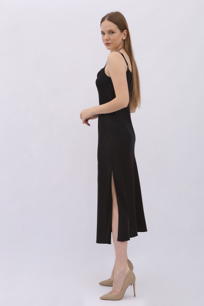 Сукня комбінація чорного кольору з шовку Граян 3000